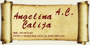 Angelina Čalija vizit kartica